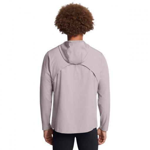 Męska kurtka do biegania Under Armour UA Outrun The Storm Jacket - beżowa