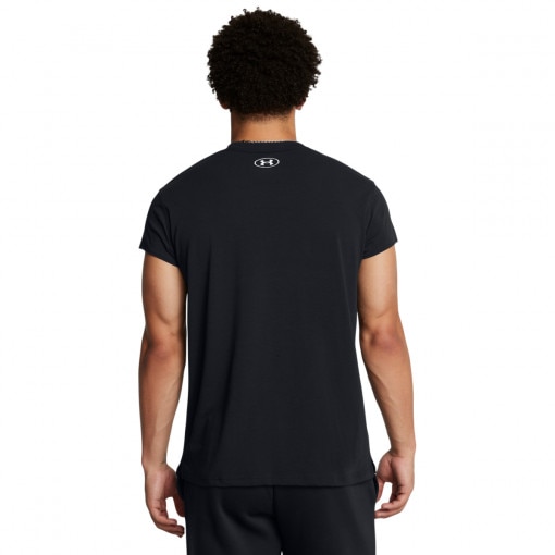 Męska koszulka treningowa Under Armour Project Rock Evolve Cap Slv T - czarna 