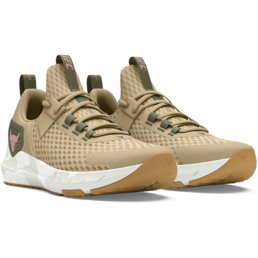 Buty treningowe crossfit uniseks Under Armour UA Project Rock Bsr 4 Ufc - beżowe