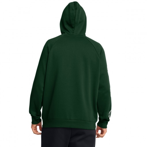 Męska bluza dresowa nierozpinana z kapturem Under Armour UA Rival Fleece Hbr Logo Hd - zielona