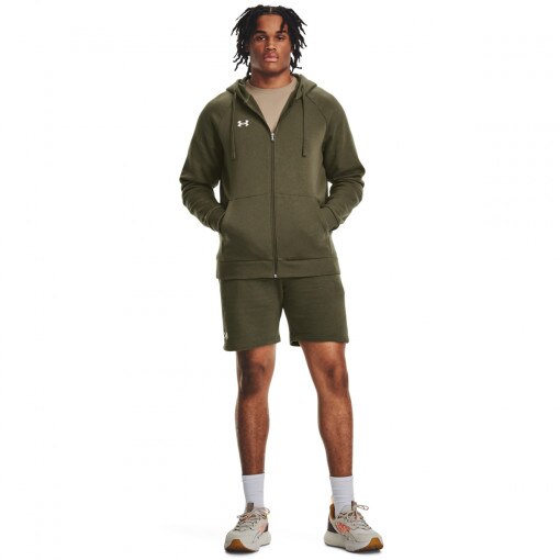 UNDER ARMOUR Męskie spodenki dresowe Under Armour UA Rival Fleece Shorts  zielone Zielony