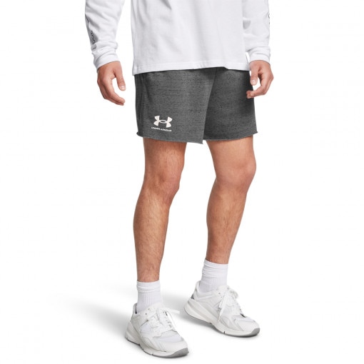 Męskie spodenki dresowe Under Armour UA Rival Terry 6in Short - szare