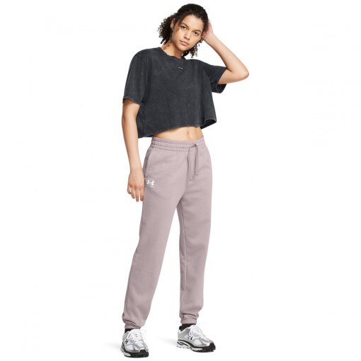 UNDER ARMOUR Damskie spodnie dresowe Under Armour UA Rival Terry Jogger  beżowe Beżowy
