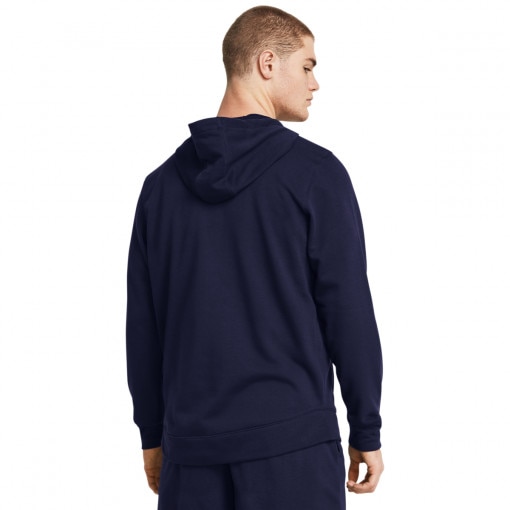 Męska bluza dresowa rozpinana z kapturem Under Armour UA Rival Terry Lc Fz - granatowa