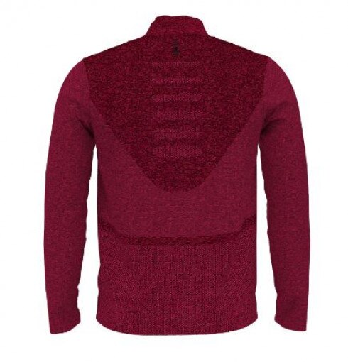 Męski longsleeve do biegania Under Armour UA Seamless Stride 1/4 Zip - czerwony