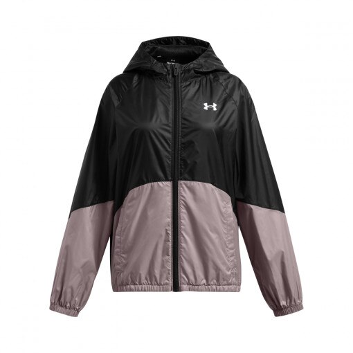 UNDER ARMOUR Dziewczęca kurtka wiatrówka Under Armour UA Sport Windbreaker Jkt  czarna Czarny