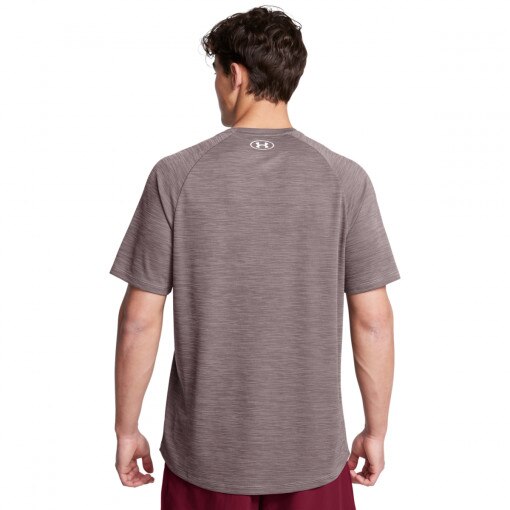 Męska koszulka treningowa Under Armour UA Tech Textured SS - brązowa