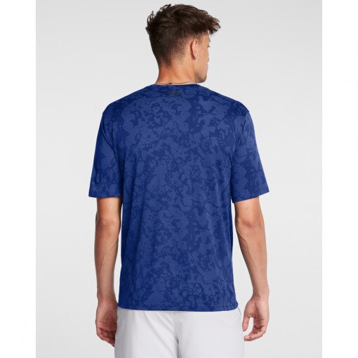 Męska koszulka treningowa Under Armour UA Tech Vent Geode SS - niebieska