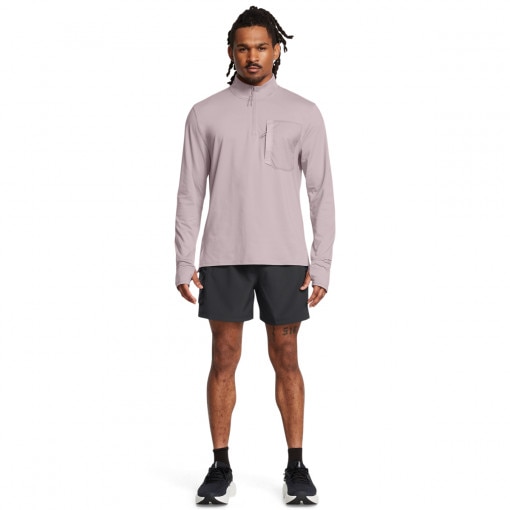 UNDER ARMOUR Męskie spodenki do biegania Under Armour UA Trail Run 5'' Shorts  czarne Czarny