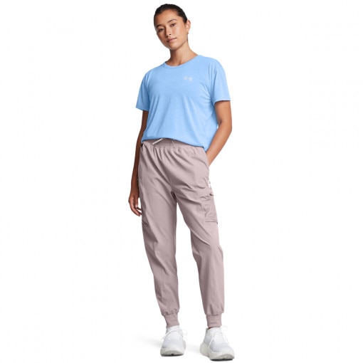UNDER ARMOUR Damskie spodnie do biegania Under Armour UA Trail Run Pants  beżowe Beżowy