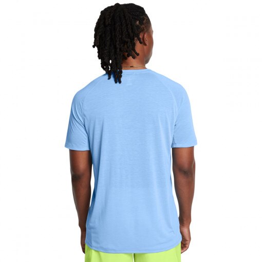 Męska koszulka do biegania Under Armour UA Trail Run Shortsleeve - niebieska