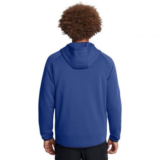 Męska bluza dresowa rozpinana z kapturem Under Armour UA Unstoppable Flc Fz Hd Eu - niebieska