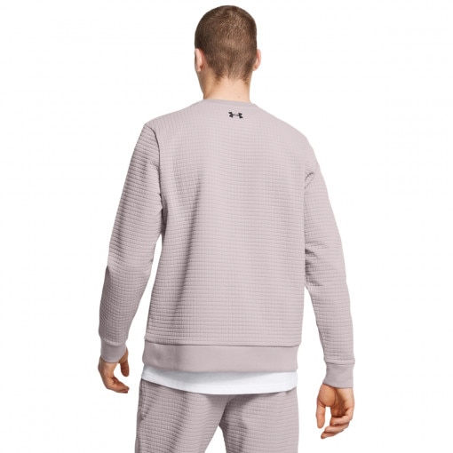 Męska bluza dresowa nierozpinana Under Armour UA Unstoppable Flc Txtr Crew - beżowa