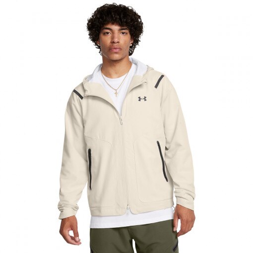 UNDER ARMOUR Męska kurtka przejściowa Under Armour UA Unstoppable Jacket Lc  biała Biały