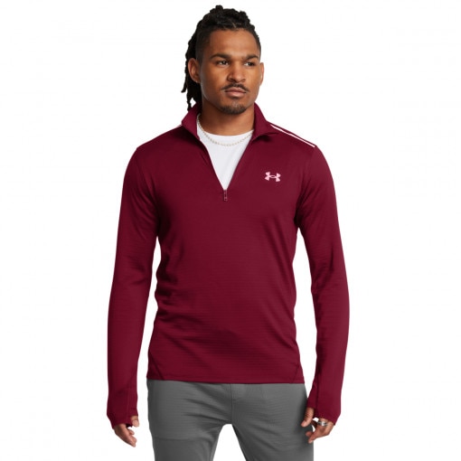 UNDER ARMOUR Męska bluza treningowa Under Armour UA Vanish Cold Weather 1/4 Zip  czerwona Czerwony