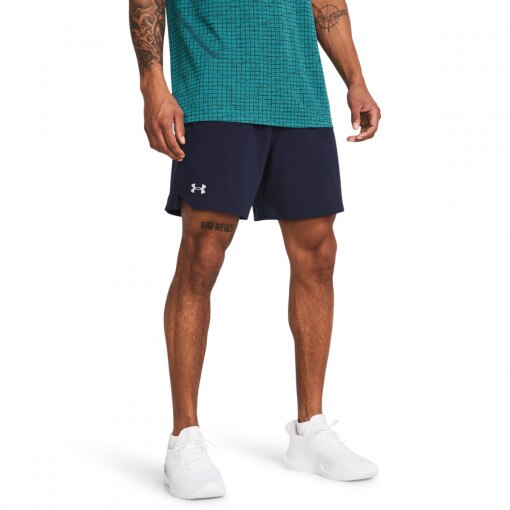 Męskie spodenki treningowe Under Armour UA Vanish Woven 6in Shorts - granatowe