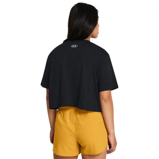 Damski t-shirt crop-top Under Armour UA W Boxy Crop Logo Ss - czarny