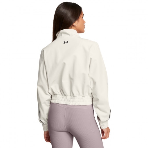 Damska kurtka treningowa Under Armour Unstoppable Crop Jacket - biała