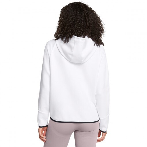 Damska bluza treningowa rozpinana z kapturem Under Armour Unstoppable Fleece FZ - biała