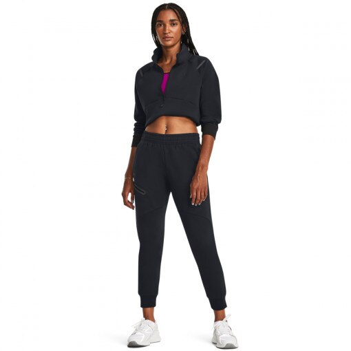 UNDER ARMOUR Damskie spodnie treningowe Under Armour Unstoppable Flc Jogger  czarne Czarny