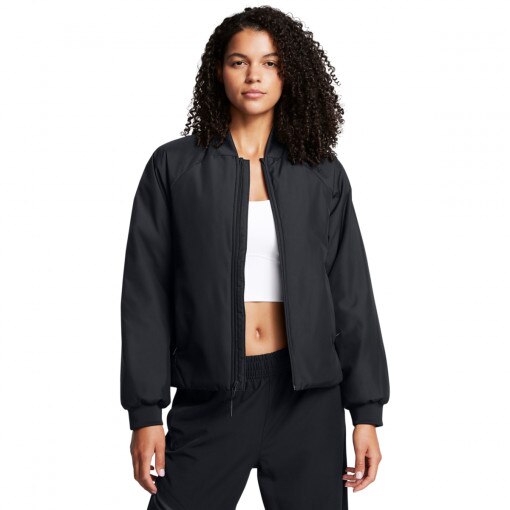 UNDER ARMOUR Damska kurtka przejściowa Under Armour Unstoppable Insulated Bomber czarna Czarny