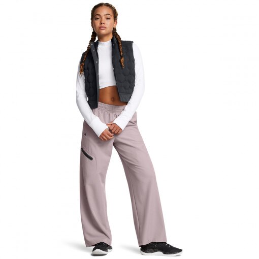 UNDER ARMOUR Damskie spodnie cargo Under Armour Unstoppable Wvn Wl Pant  beżowe Beżowy