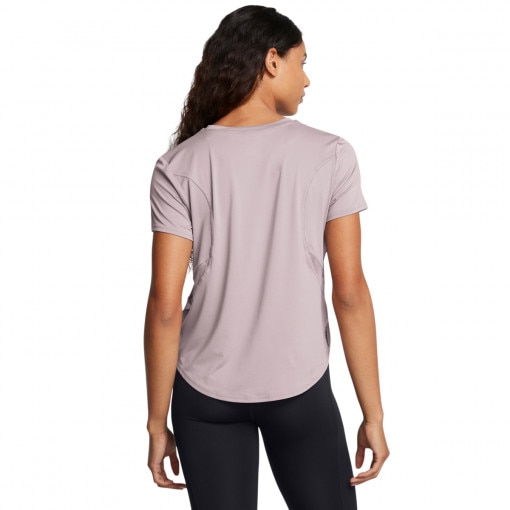 Damska koszulka treningowa Under Armour Vanish Elite Vent Loose Ss - beżowa