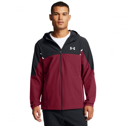 UNDER ARMOUR Męska kurtka treningowa Under Armour Vanish Woven Utility Jacket  czerwona Czerwony