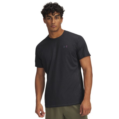 UNDER ARMOUR Męska koszulka treningowa Under Armour Vanish Elite Vent Prtd SS  czarna Czarny