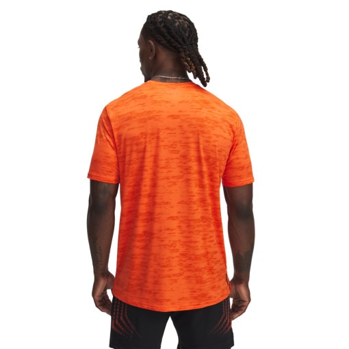 Męska koszulka treningowa Under Armour Vanish Energy Printed SS - pomarańczowa