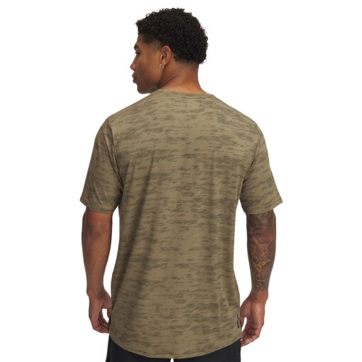 Męska koszulka treningowa Under Armour Vanish Energy Printed SS - brązowa