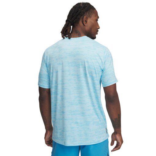 Męska koszulka treningowa Under Armour Vanish Energy Printed SS - niebieska