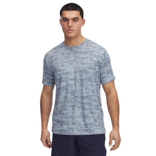 UNDER ARMOUR Męska koszulka treningowa Under Armour Vanish Energy Printed SS  szara Szary