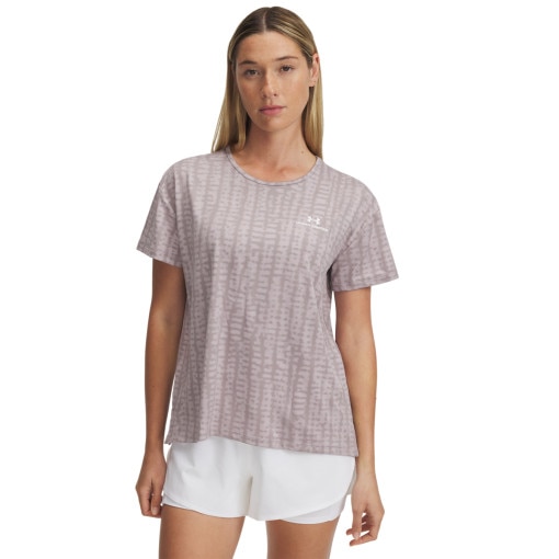 UNDER ARMOUR Damska koszulka treningowa Vanish Energy SS 2.0 Print  różowa Różowy