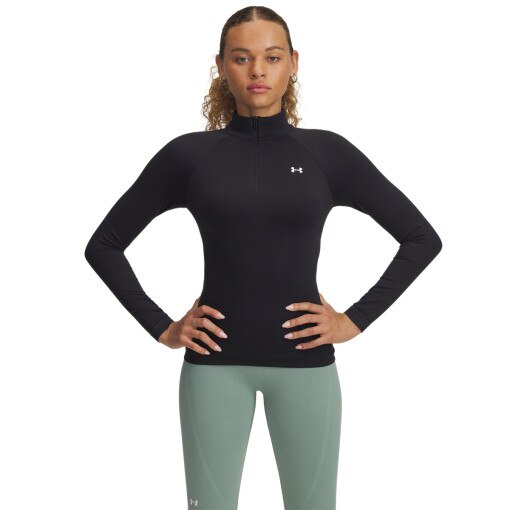 UNDER ARMOUR Damski longsleeve treningowy Under Armour Vanish Seamless 1/4 Zip  czarny Czarny