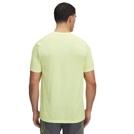 Męska koszulka treningowa Under Armour Vanish Seamless Novelty SS - żółta