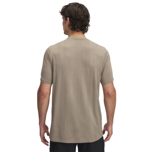 Męska koszulka treningowa Under Armour Vanish Seamless Novelty SS - brązowa