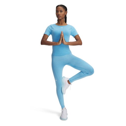 UNDER ARMOUR Damskie legginsy treningowe Under Armour Vanish Seamless Washed Leg  niebieskie Niebieski