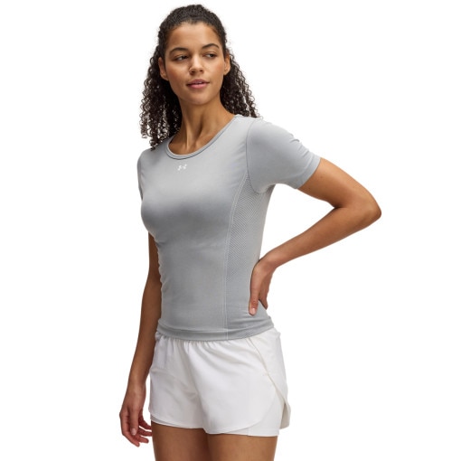 UNDER ARMOUR Damska koszulka treningowa Under Armour Vanish Seamless Washed SS  szara Szary