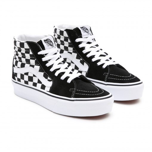 Damskie buty VANS UA SK8-Hi Platform 2.0 - czarno-białe