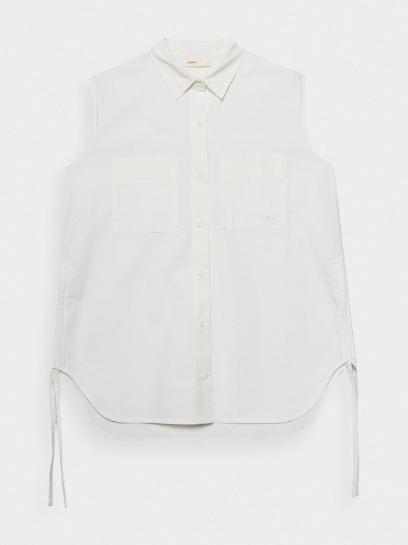 Damska koszula bez rękawów Outhorn OTHSS23TSHIF019 - biała