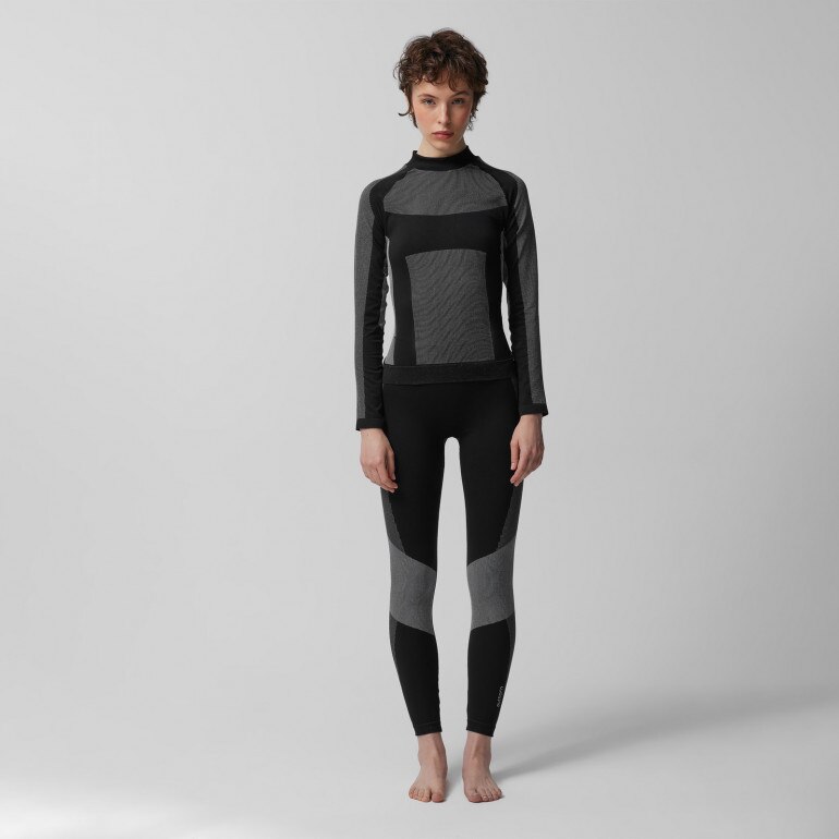 Damski longsleeve termoaktywny Outhorn OTHAW23USEAF097 - czarny