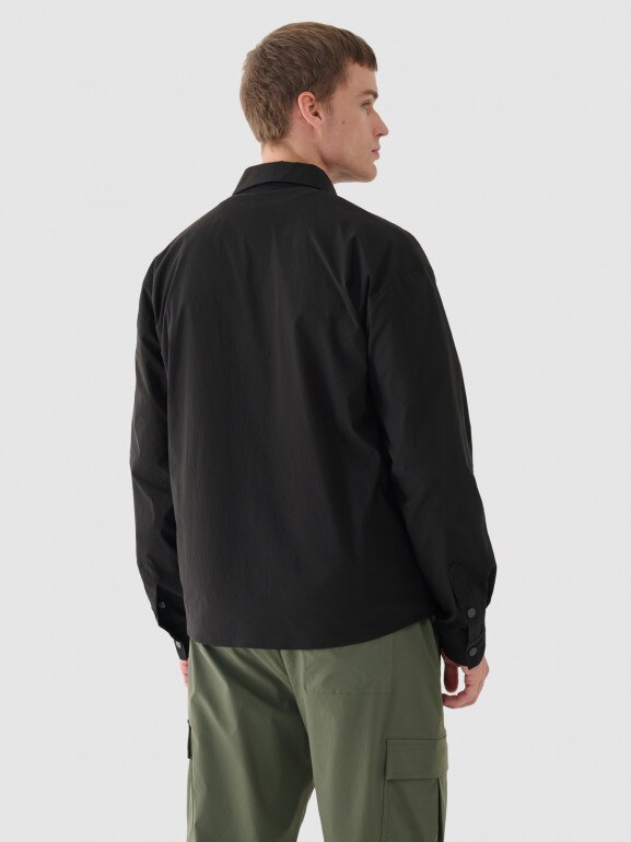 Męska koszula Outhorn OTHWAW24TSHIM089 - czarna