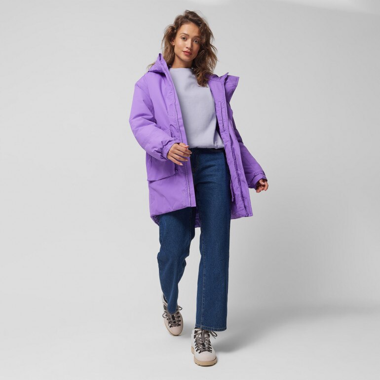 Kurtka snowboardowa uniseks Outhorn OTHAW23TTJAM327 - fioletowa
