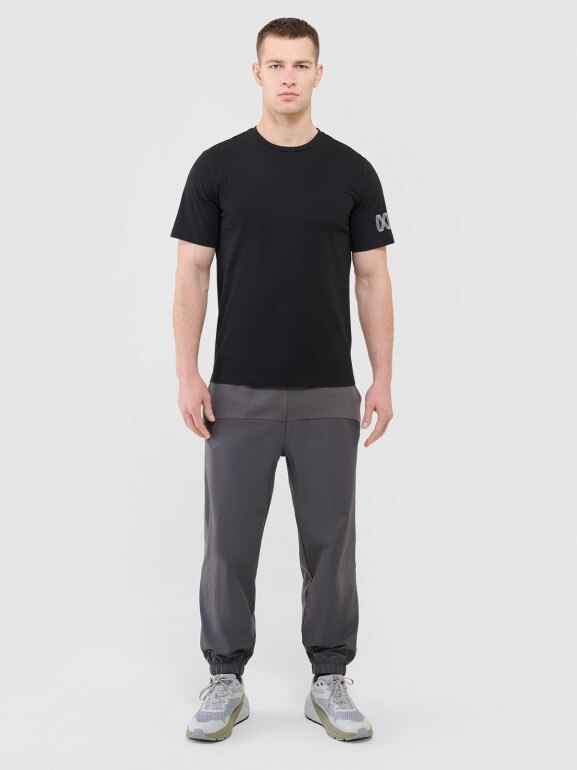 Męski t-shirt basic Outhorn OTHWAW24TTSHM2438 - szary