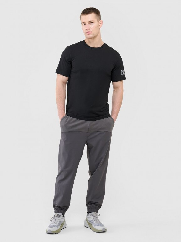 Męski t-shirt basic Outhorn OTHWAW24TTSHM2438 - szary