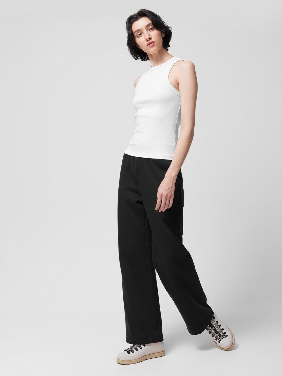 Damski top Outhorn OTHWSS24TSLEF129 - biały