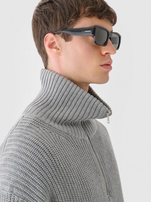Męski sweter Outhorn OTHWAW24TSWEM101 - szary