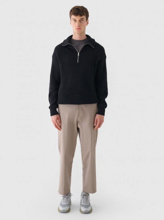 Męski sweter Outhorn OTHWAW24TSWEM101 - szary