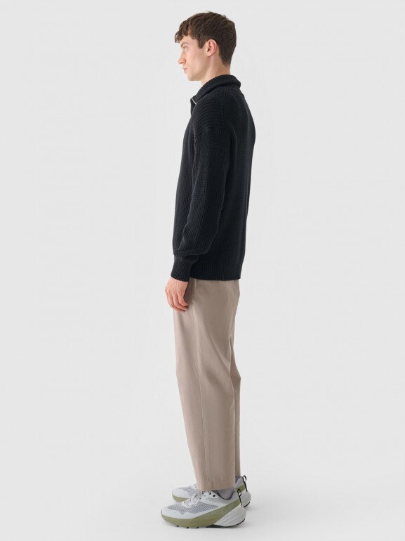 Męski sweter Outhorn OTHWAW24TSWEM101 - szary